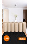 6 Pieces Beige Drawstring Storage Bag Xlarge 86X62 cm - Moving Bag - Quilt Pillow Laundry Storage Bag