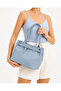 Zeti̇a Model Women's Leather Baby Blue Hand and Shoulder Bag