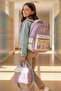 Girl's 3-Piece School Bag Set with Lunch Box and Pen Holder, Primary and Secondary School Backpack, Multi-Compartment - 2