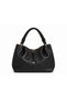 Glanzia Elara Noir Hobo Women's Shoulder Bag Premium Faux Leather Daily Stylish Design Black - 3