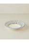 Talavera Feast Porcelain Pasta Plate 27 cm White - Navy Blue