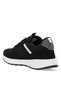 Comfortable Lace-Up Running Shoes Black and White Men's Sports Shoes - 3