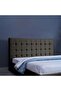VISTA HEADBOARD CHANEL LIGHT BROWN L-200 : H-125 CM