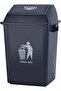 Waste Bin | Dust Bin | Garbage Bin | Pedal Bin | Trash Bin | Step on Bin with Pedal Grey 60Liters