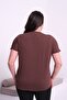 Women's V-Neck Stone Detailed Viscose Blouse - 4