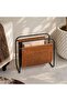 Davos Leather Magazine Holder 39x24x36cm - Brown