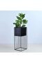 Norman Metal Planter Black D15x41cm - 2