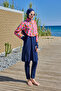 Remsa Sport Lycra Full Covered Hijab Swimsuit R133 Dark Navy Blue Colorpare - 5