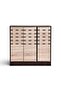 Taziva Shoe Rack 16 Pairs With 3 Door - Wenge & Sonoma - 8