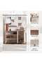 Misaki Shoe Rack 20 Pairs With 3 Door - Natural & Black - 5