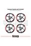 Yamaha Tracer Wheel Sticker Set High Quality 24-Piece Wheel Set - 2