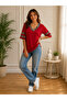 Your Name Is Leopard Detailed V-Neck Comfortable Fit Blouse - 2