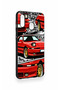Samsung A20-A30 Compatible Red Supra Patterned Silicone Case - 3