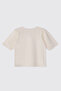 Girl's Ecru Short Sleeve T-shirt - 2