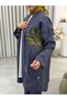 Patterned Linen 3-Piece Set Indigo - 6