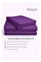 3-Piece Striped Microfiber Fitted Sheet Set Large Single 120x200cm – Soft Elastic Deep Pocket 17cm Bedsheet - 2
