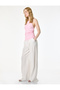 Bürümcük Fabric Slim Fit Draped Back Detail Halter Neck Blouse