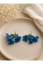 Authentic Daisy and Bead Detailed Earrings - 2