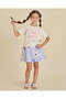 Girls Cream Printed T-Shirt - 2