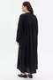 Women's Dress with Tie Collar and Drawstring - 7