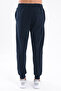 Modal Blend Soft Textured Men's Jogger Sweatpants with Contrast Piping Detail - 6
