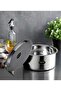 Stainless Steel Tope Pot 24cm 3.5L with Lid Stackable Polished Cookware for Kitchen - 2