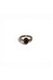 Angel Wing Angel Real Natural Stone Adjustable Claret Red Bronze Women's Ring - 2