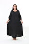 Women's Woven Whiscone Large Size Dress