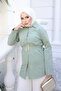 Çağla Belted Buttoned Tunic - 4