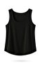 Black U-Neck Flowy Tank Top 17692