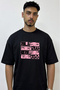 Blackpink_2 Design Printed Oversize Black T-Shirt