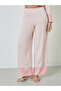 Light Pink Contrast Border Top and Pants Modest Set - 5
