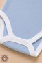 Unisex Baby 100% Cotton Piping Detailed 0-12 Months Single Sleeveless Baby Bodysuit Natural Series - 3