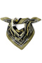 Plaid Framed Gold Belt Detail Patterned Scarf Bandana 70X70 cm - 3