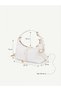 Women's Faux Leather Strap Shoulder Bag with Zipper and Rope Detail - 5