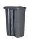 Garbage Bin Trash Can Grey Step On Grey 87Liters - 2