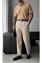 Men's Striped Fabric Trousers - 3