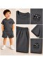 Boys' Summer T-Shirt Shorts Cotton Set - 2