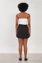 Women's fleto pocket textured short skirt - black - 5
