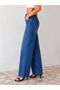 Uca Jeans Women's Blue High Waist Stone Detailed Straight Fit Jean Pants - 3