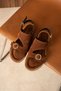 Women's Suede Buckle Summer Women's Stylish Sandals Anatomical Comfortable Sole Women's Sandals Shoes - 2