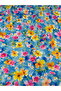 Violet Flower Digital Print Crepe Fabric - 2