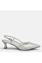 Large Size Short Heeled Bridal Shoes Pearl White Pointed Toe 41-42-43-44 - 2