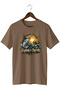 Fishing Is Therapy Printed Unisex T-Shirt Fishing Outdoor Sea Fish Themed Crew Neck