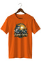 Fishing Is Therapy Printed Unisex T-Shirt Fishing Outdoor Sea Fish Themed Crew Neck