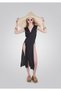 Long Tie Sleeveless Shirt Dress