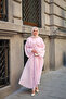 Women's Front Tie Cape Dress Pink - 2