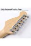 39-Inch Electric Guitar Brown + 5 Accessories, include Guitar bag + Tuner + Strap + Strings + Pick For Adults,Kids Gift - 4