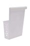 Cabinet Organizer- RF11295 PP Plastic Multi-Purpose Rectangular Organizer Break-Resistant, Light-Weight WHITE - 2