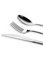 30-Piece Stainless Steel Cutlery Set Kitchen Utensil Set Western Tableware Silver - 6